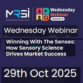 MRSI Wednesday Webinar Oct 29th - How Sensory Science Drives Market Success